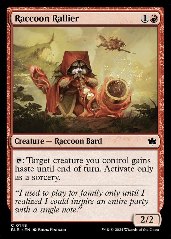 Producto - Raccoon Rallier #148  Bloomburrow