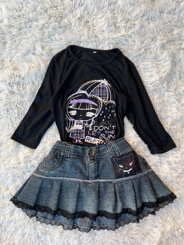 Producto - Mini falda Emily custom y2k talle 38