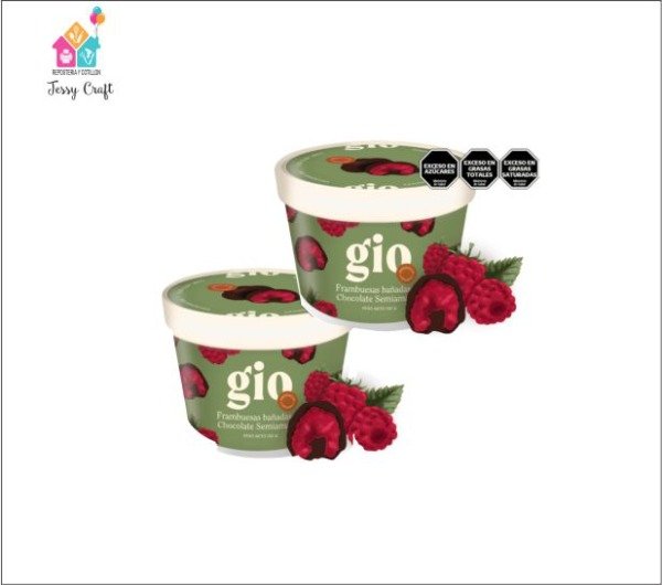 Producto - Frambuesas Bañadas en Chocolate Semiamargo x 150g -GIO