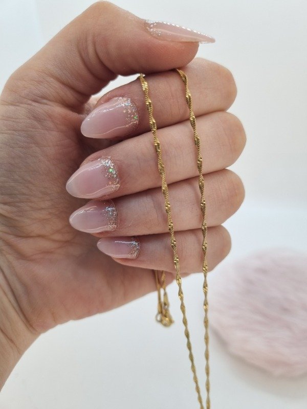 Producto - Cadena acero dorado yxx870 55cm