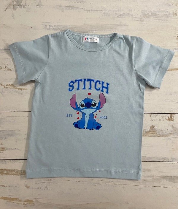 Producto - Remera stitch (celeste)