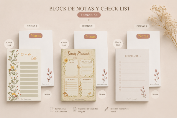 Producto - Checklist - Bloc de notas