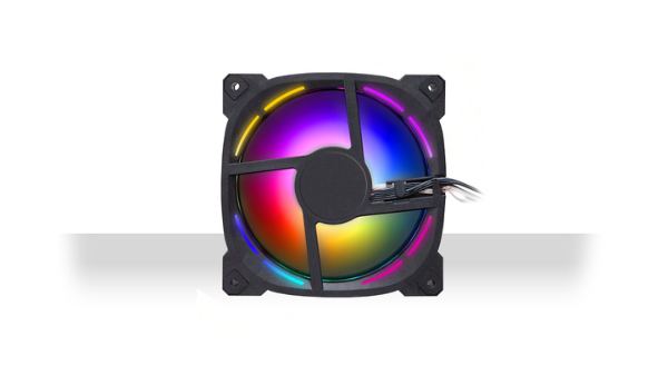 Producto - Cooler 120x120mm -4 pines -iluminacion led ARGB black Sentey Fan Cooler F70 ARGB