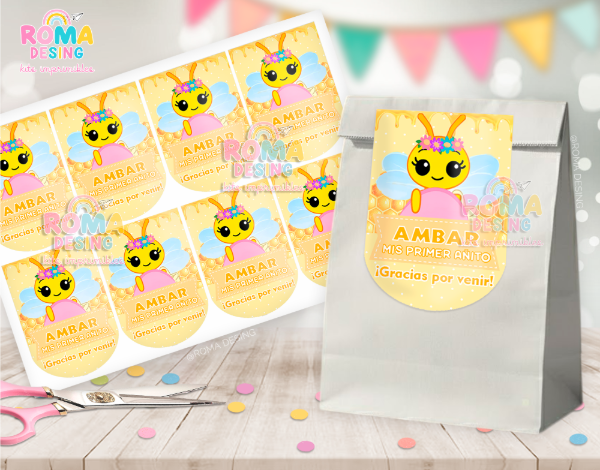 Producto - Etiquetas bolsita Abejita chiquitita