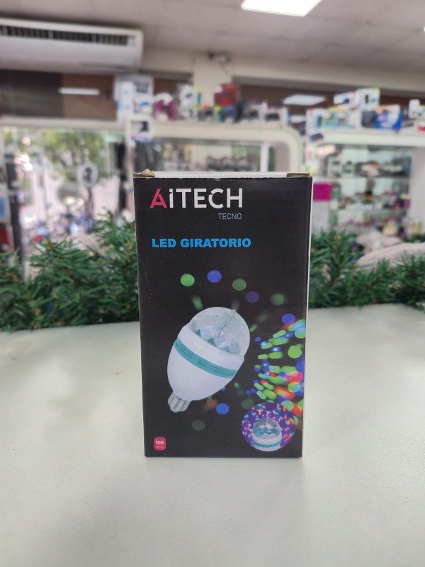 Producto - Lámpara Giratoria 360 Luz LED RGB Aitech AILD102052M