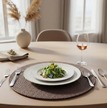 Producto - Set Plato Sitio 32 cm 7 mm x 6 Un. Africano.