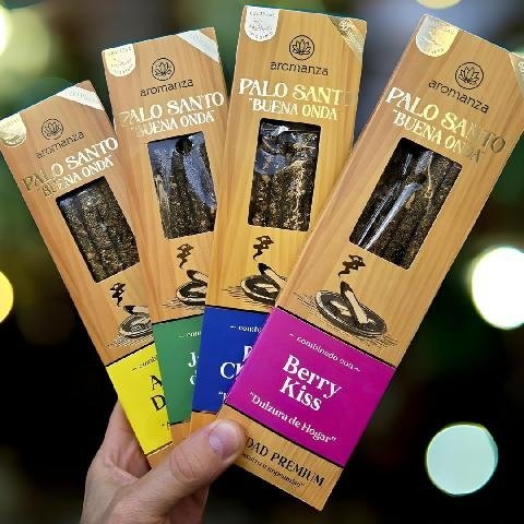 Producto - PALO SANTO BUENA ONDA X 8 " DULCES FRUTILLAS "