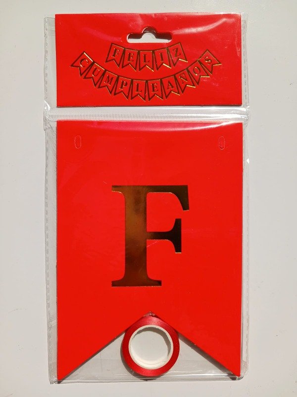 Producto - Banderín Neón "FC" Rojo