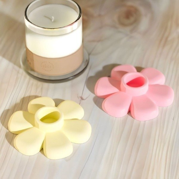 Producto - Molde de silicona porta vela Flor