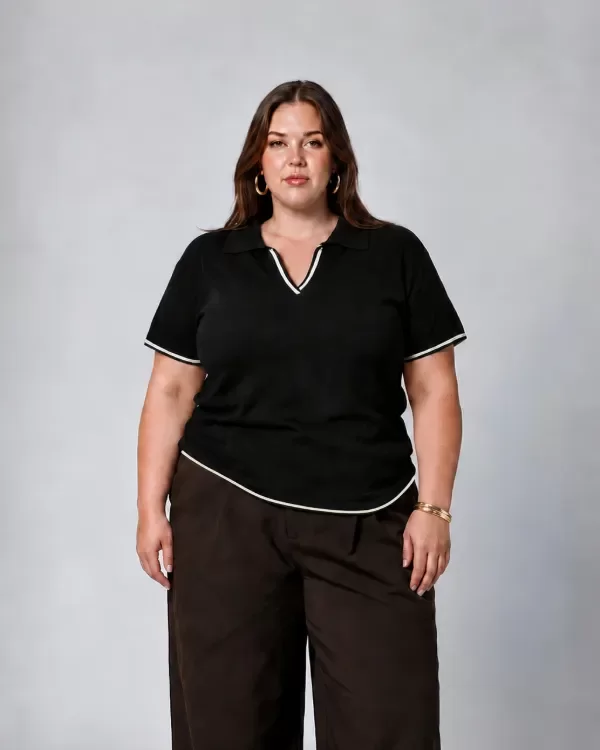 Producto - Remera POLO VIVOS tejida - hilo lycra - 9