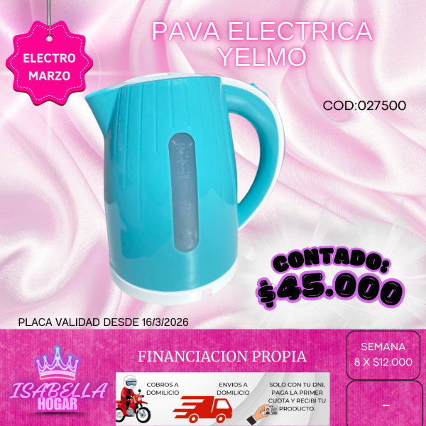 Producto - PAVA ELECTRICA YELMO