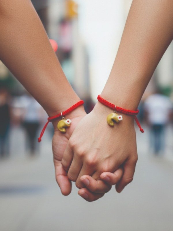 Producto - Pulsera Hilo Rojo Galleta de la Fortuna - Amuleto Suerte