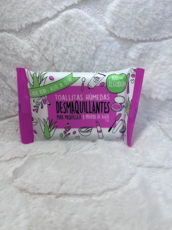 Producto - Toallitas desmaquillantes para maquillaje aprueba de agua