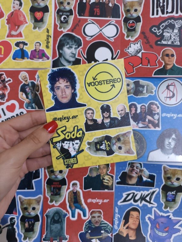 Producto - Plancha de stickers Cerati / Soda Estereo