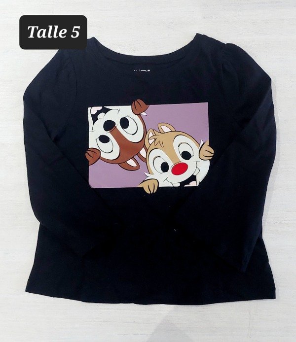 Remera manga larga gap talle 5 ardillas