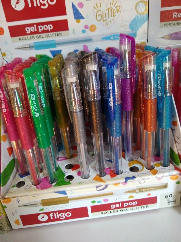 Producto - Bolígrafos Gel pop Filgo Glitter