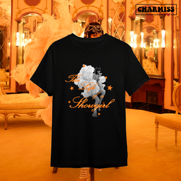 Producto - REMERON OVERSIZE- The life of a showgirl 2- DTF con brillos - 0