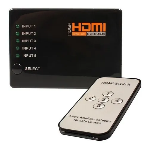 Producto - DATA SWITCH HDMI NOGANET 5 HDMI IN 1 HDMI-SW5 T 5 EN 1 CON CONTROL REMOTO