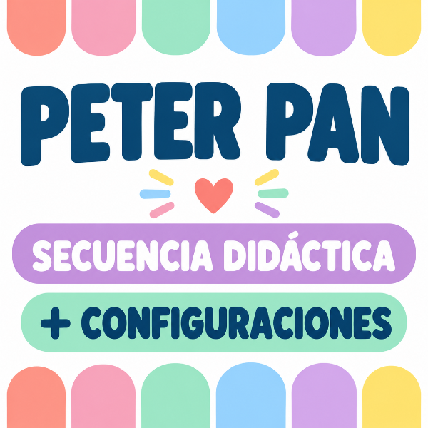 Producto - Peter Pan  - Secuencia de 10 clases , fotocopias y configuraciones de acceso