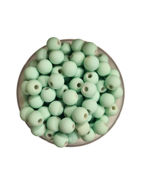 Producto - ESFERAS SILICONADAS VERDE AGUA 8MM