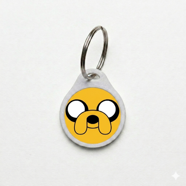 Producto - Chapita QR - Hora de aventura Jake
