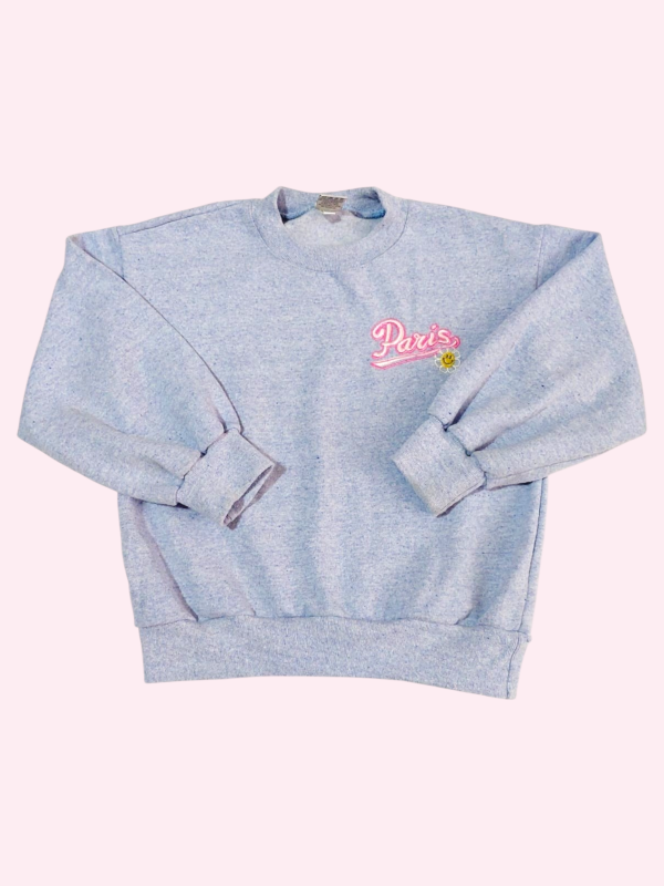Producto - Buzo frizado azul melange PARIS Le Utthe 6 años