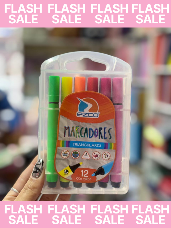 Producto - Cybermaley-Marcadores ezco en valija