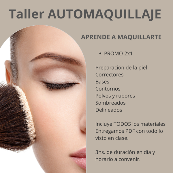 Producto - TALLER de AUTOMAQUILLAJE.  PROMO 2X1.
