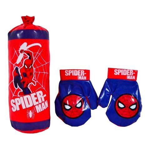 Producto - BOLSA BOX CON GUANTES SPIDERMAN 32X10CM EN RED