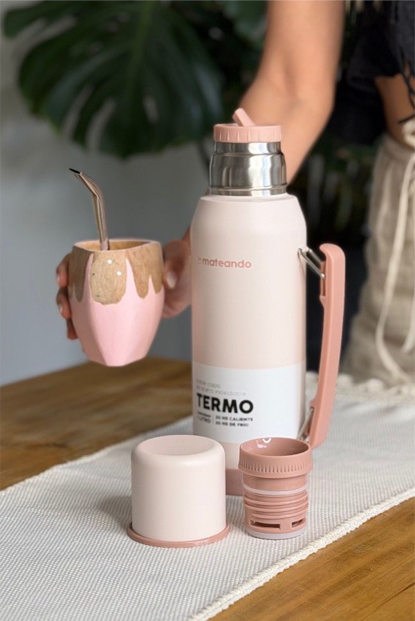Producto - SET VACA ROSE QUARTZ RANCHERO + TERMO MATEANDO ROSE QUARTZ 1 L + BOMBILLA - 3