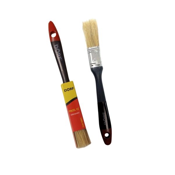 Producto - 10801    PINCEL VIROLA 1 CERDA BLANCA   1/2"  DORF