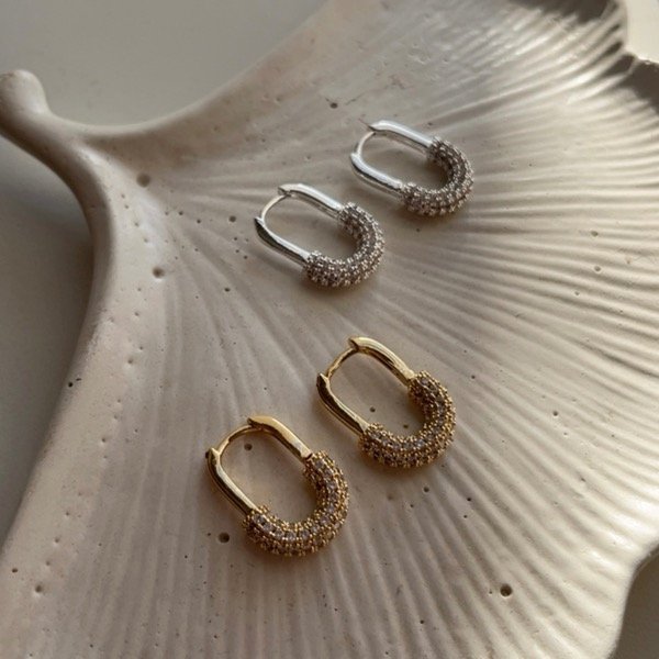 Producto - Aros Gancho micropave gold - 2