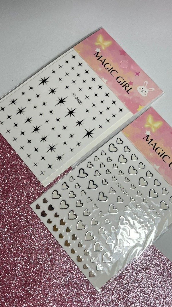 Producto - Stickers plateados Magic Girl