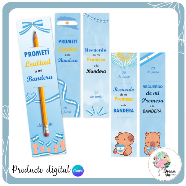 Producto - Souvenir Porta Lápiz/Lapicera Día de la Bandera