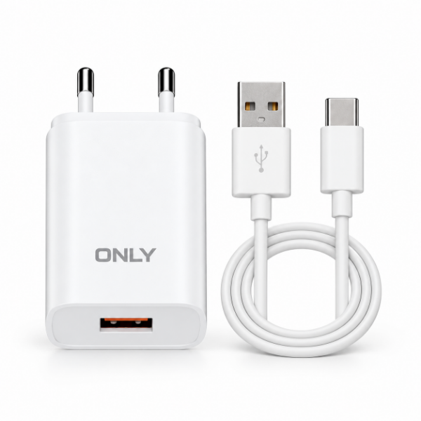 Producto - ONLY Impulse 2.1A - Cargador USB + cable Tipo C - 1