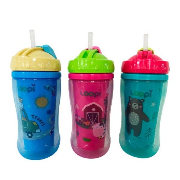 Producto - 9166 - Vaso térmico con sorbete y tapa retráctil (300 ml)