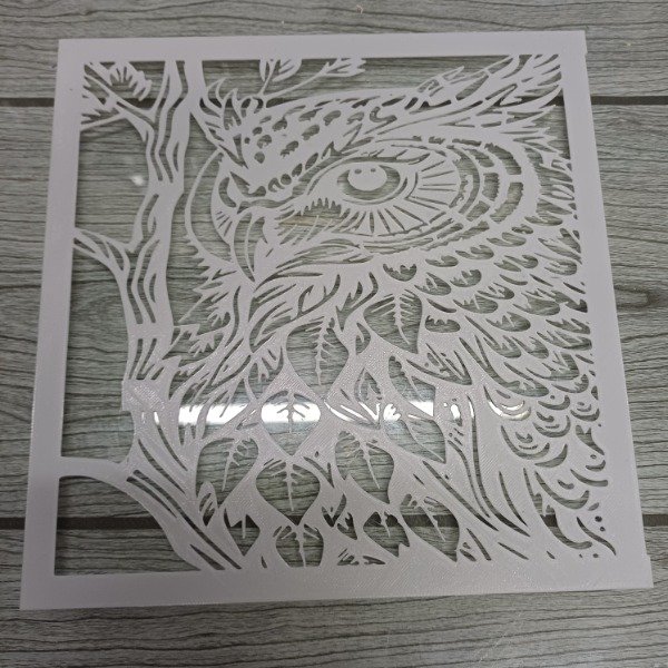 Producto - Stencil Lechuza 20 x20