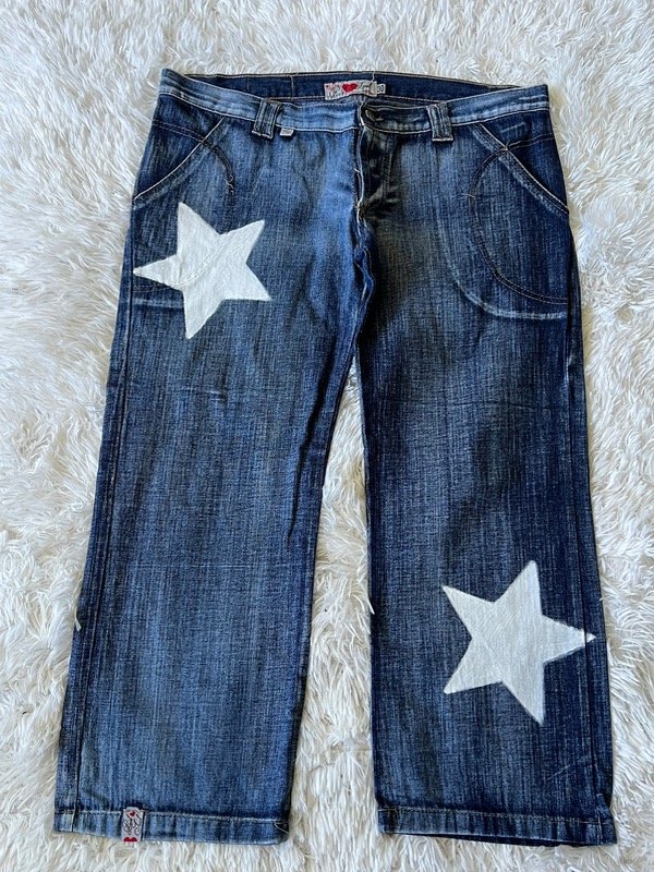 Jeans capri custom star