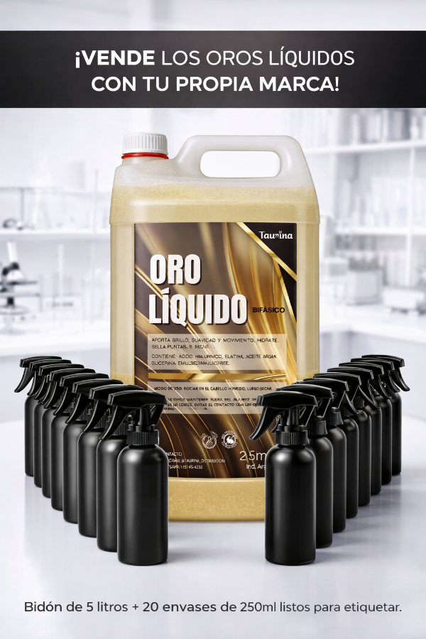Producto - 5L ORO LÍQUIDO + 20 envases 250ml