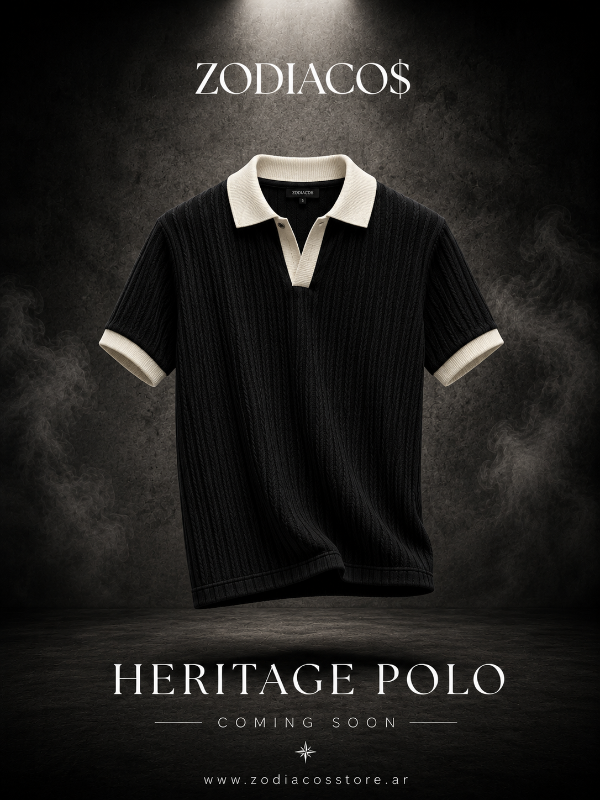 Producto - POLO HERITAGE BLACKWHITE