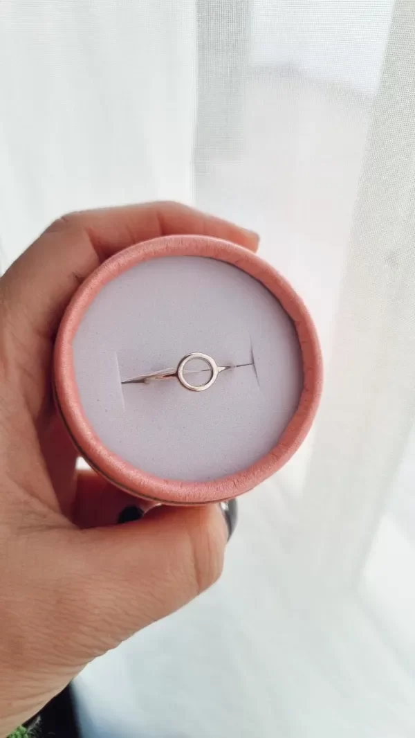 Producto - Anillo circular plata 925