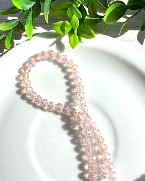 Producto - TIRA CRISTAL DE ROCA ROSA CLARO TORNASOL 6MM