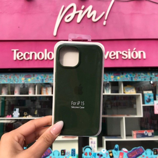 Producto - iPhone 15 Silicone Case Verde Militar