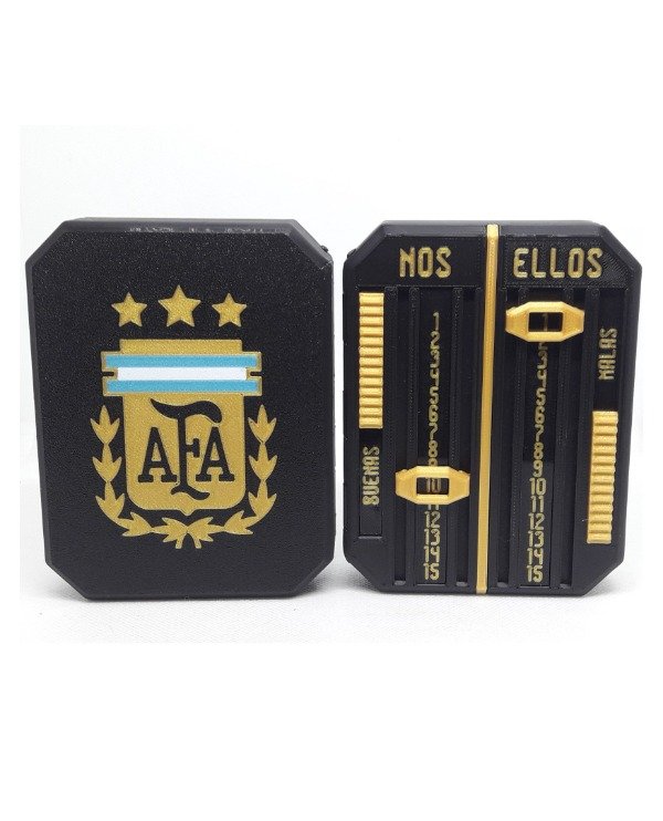 Producto - Caja para cartas de truco con anotador AFA ELIJO CREER