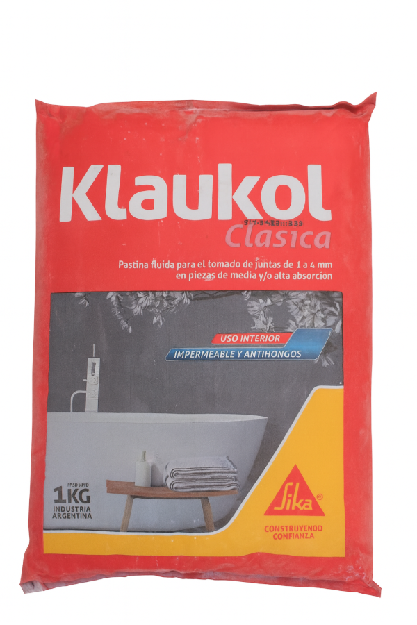 Producto - Pastina Klaukol Clásica 1kg  Para Juntas de Cerámicos y Azulejos