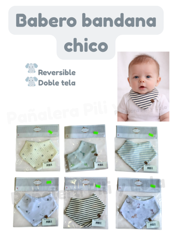 Producto - Babero bandana chico varón