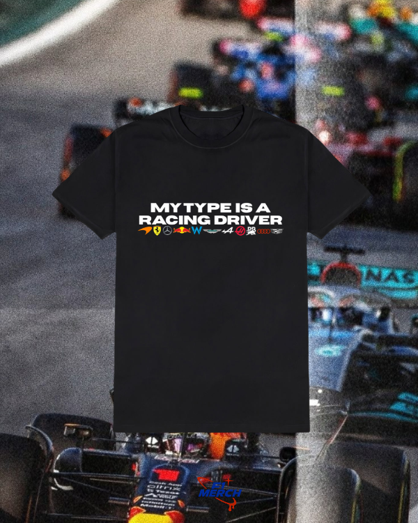 Producto - remera negra "My type is a Racing Driver"