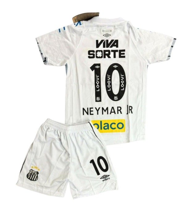 Producto - CONJUNTO SANTOS IMPORTADO TITULAR 2024/2025 NIÑOS #10 NEYMAR JR
