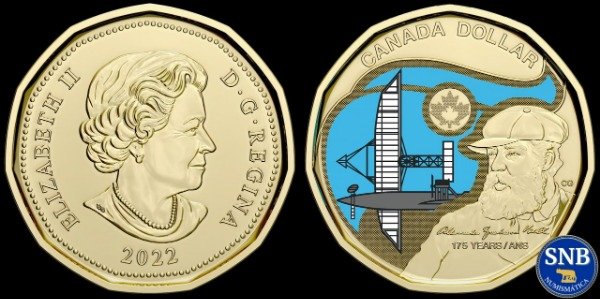Producto - Canadá - 1 Dólar (2022) - Graham Bell - KM #3189.1 [UNC] - 0