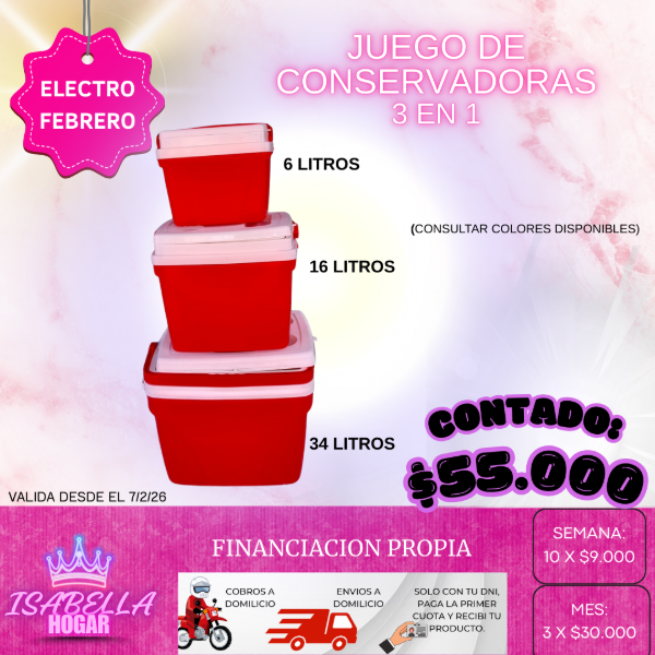 Producto - CONSERVADORAS 3 EN 1